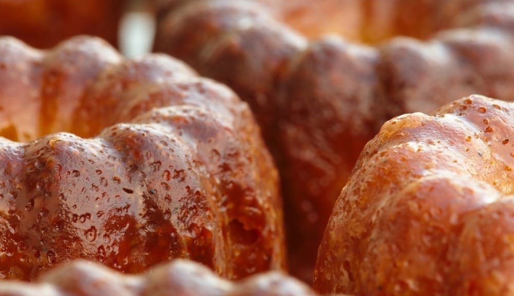 Rum Cake with Coconut Pecan Icing Rum Cake with Coconut Pecan Icing